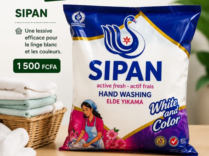 Lessive Sipan white and color du nouvel arrivage HAPPY UP